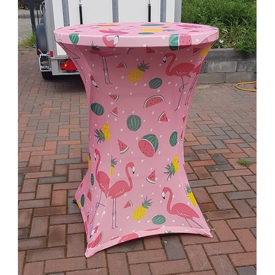 lus erwt Medic statafel hoes met flamingo thema 80cm zoetermeer